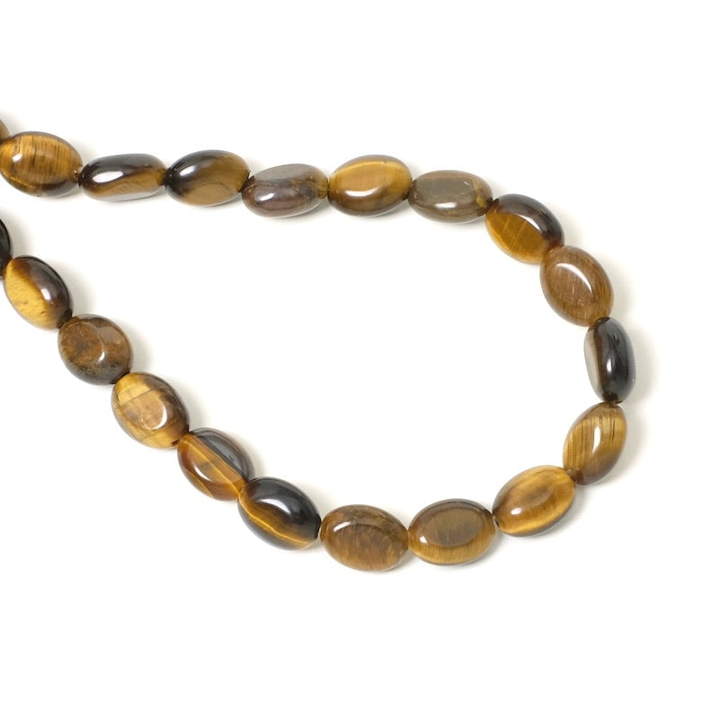 38cm strand of 6x8mm oval Tiger Eye beads