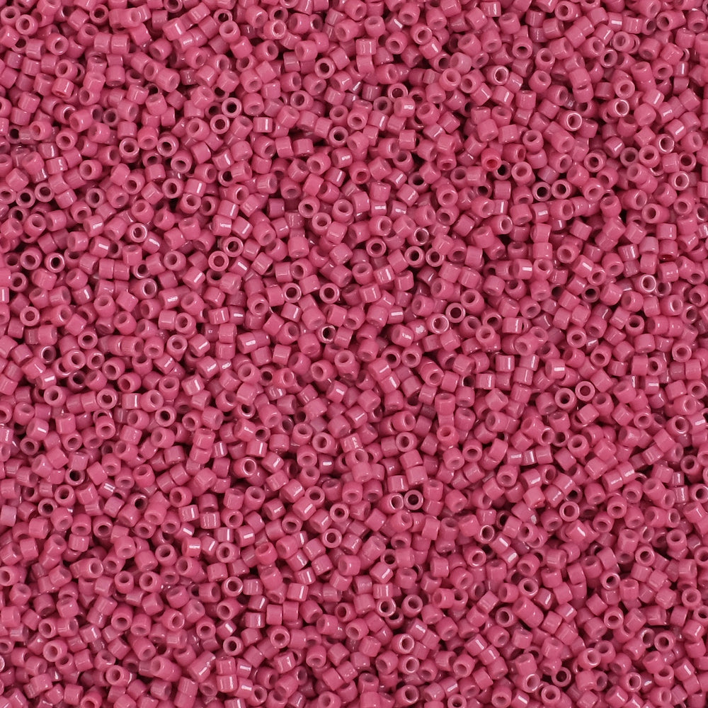 8 grams of Miyuki Délica 11/0 Duracoat Opq Dyed Cherry Blossom DB2353 beads