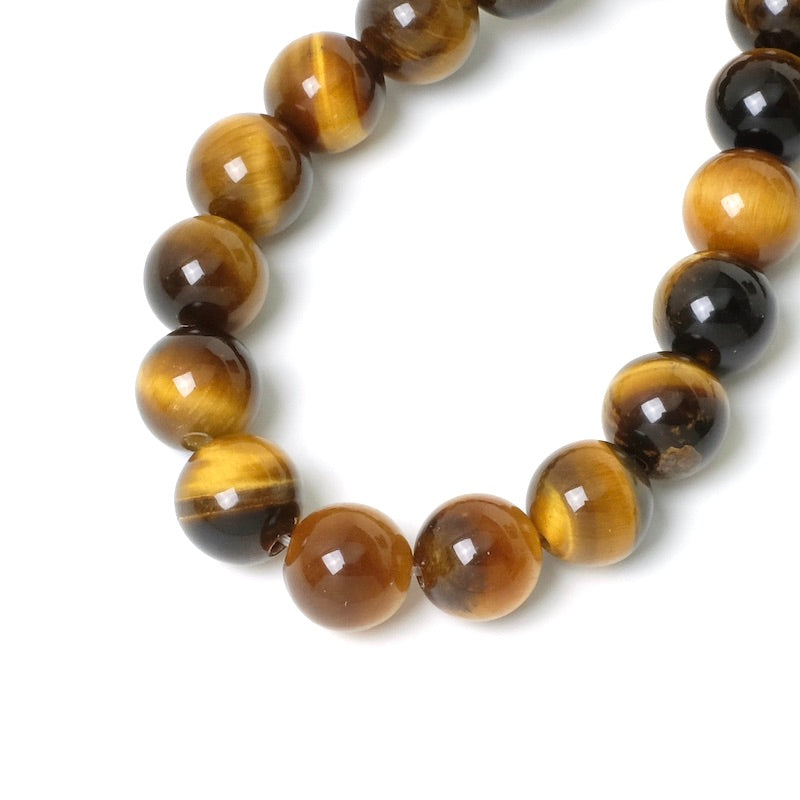 38cm strand of natural 8mm round Tiger Eye beads