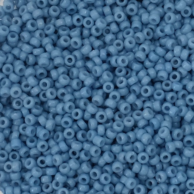 8 grams of Miyuki Rocailles 15/0 beads, Duracoat Opq Bayberry No. 4482