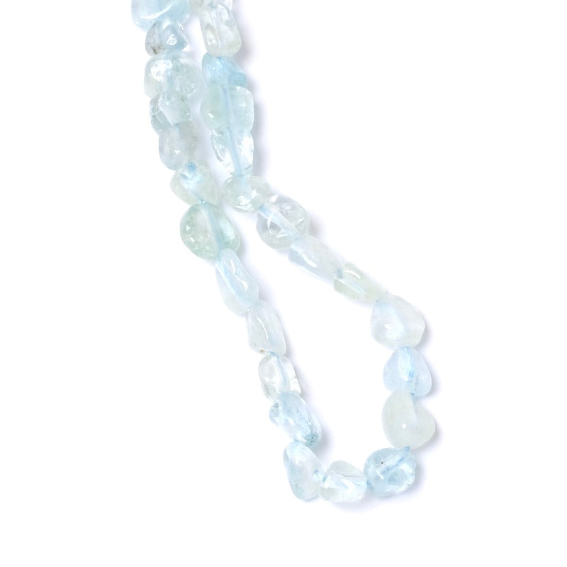 10 natural irregular Aquamarine beads