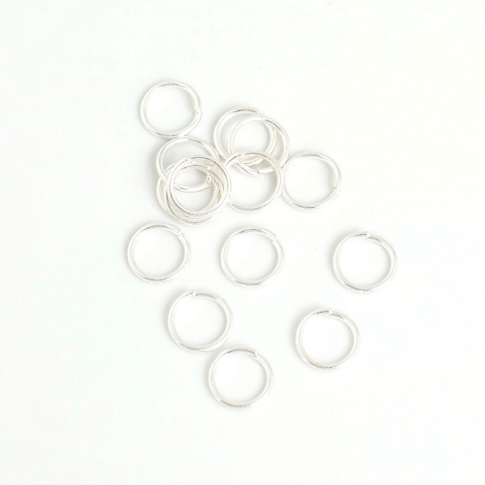 25 rings, 8mm, made of 925 silver-plated brass, Premium Quality