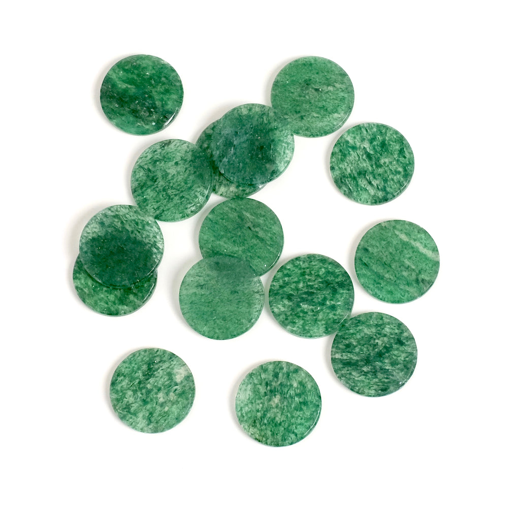 Flat 12mm Aventurine natural stone cabochon