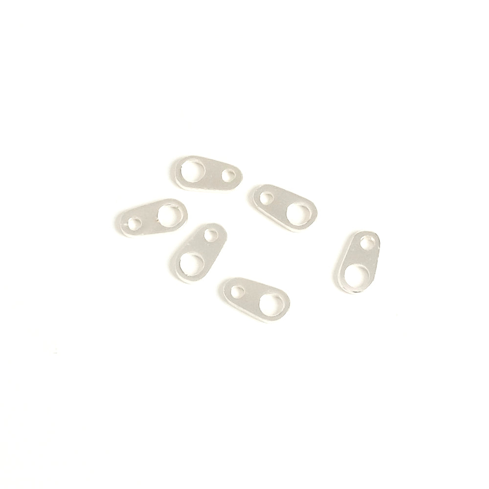 4 Premium 925 silver-plated brass clasp fasteners