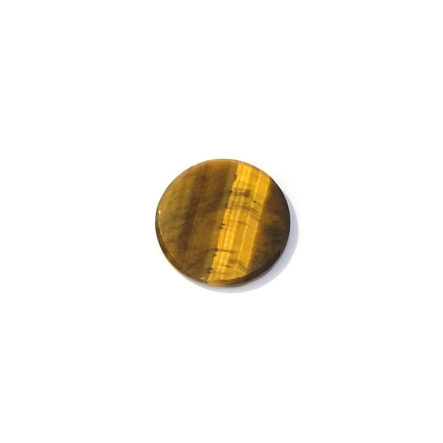 Cabochon natural stone flat 12mm Tiger eye