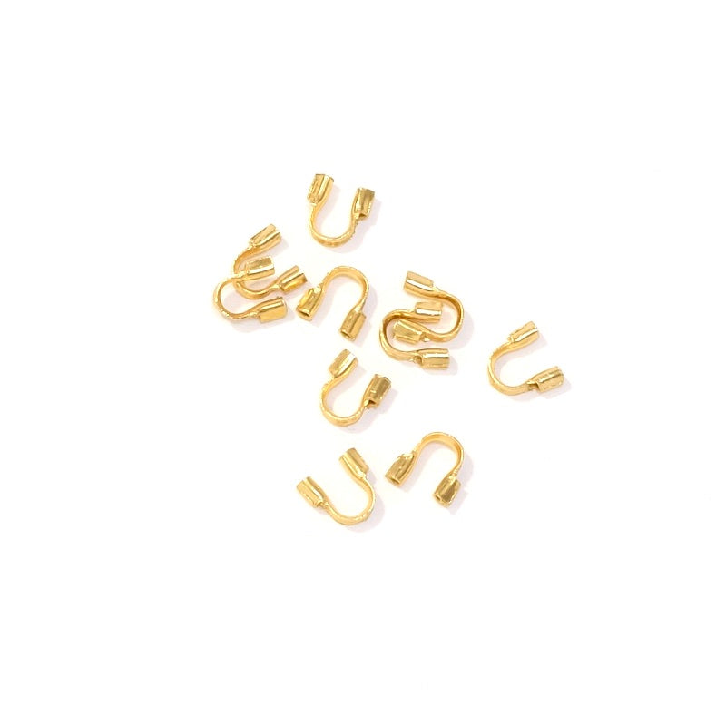 10 Premium 24K gold-plated brass wire protectors