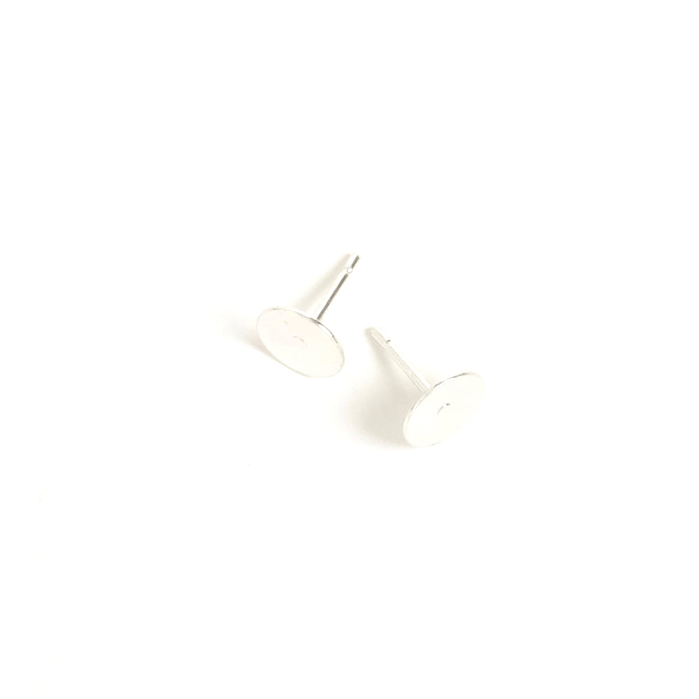 4 BO silver plated brass plate nails 8mm Premium 925