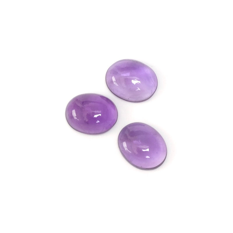 Natural stone Cabochon Oval 8 x 10mm Amethyst