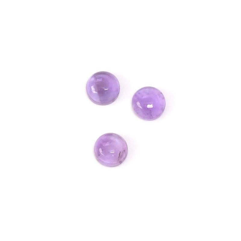 6mm Natural Amethyst Cabochon