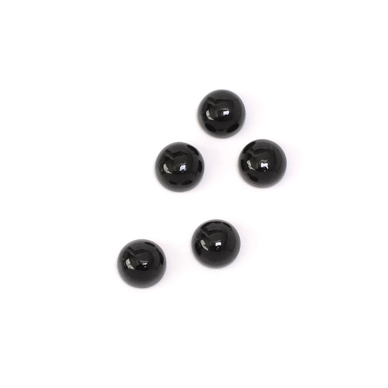 6mm Natural Obsidian Cabochon