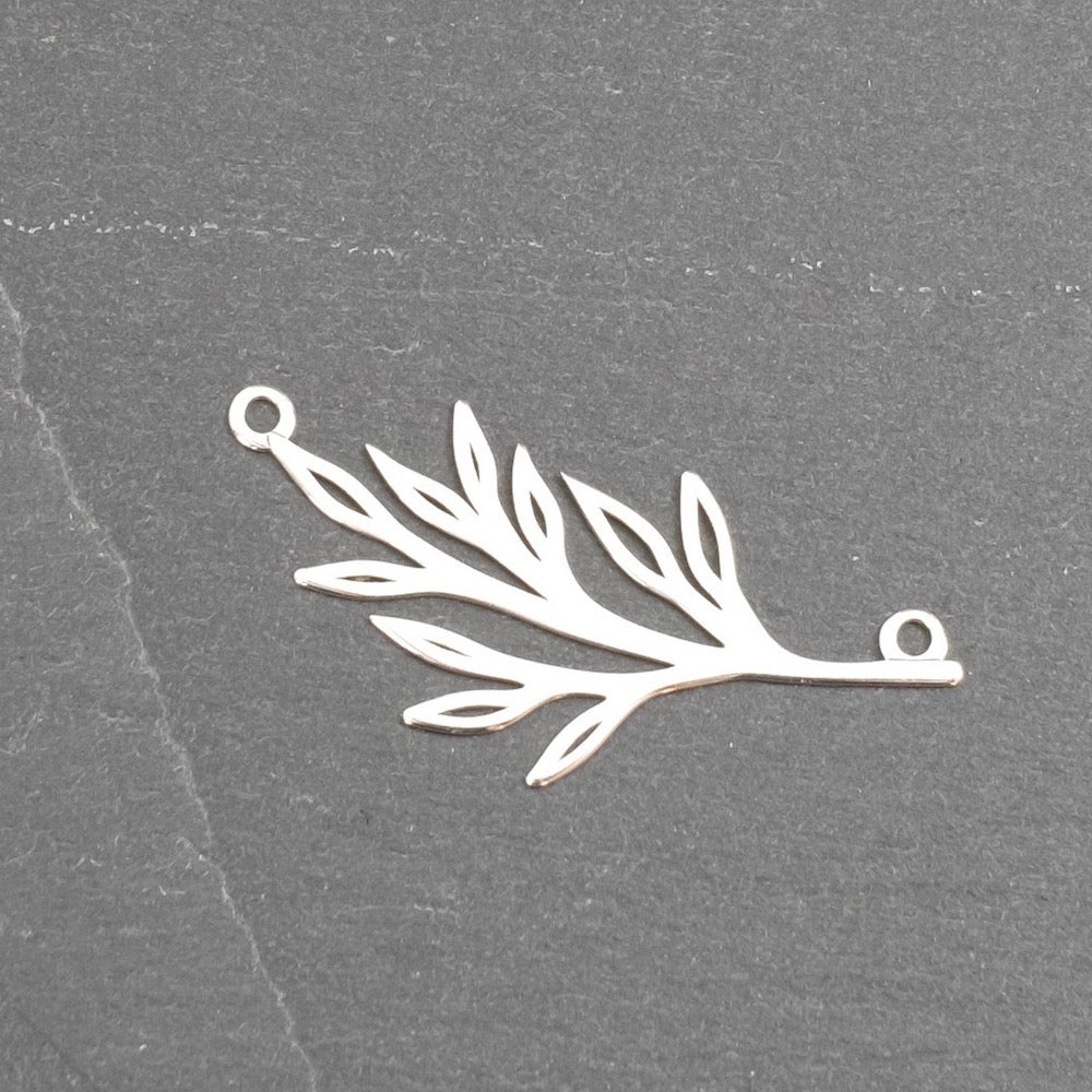 Leaf Connector in 925 Sterling Silver