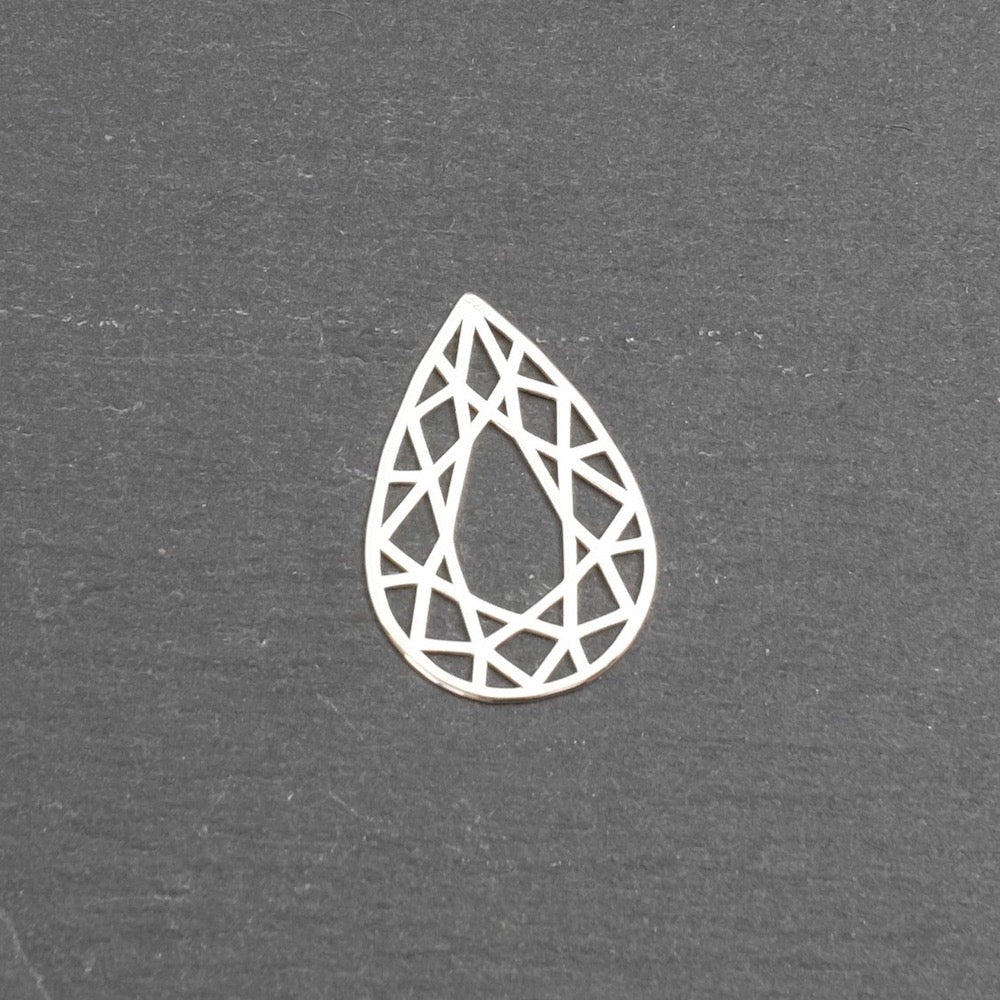 Openwork Drop Connector in 925 Sterling Silver