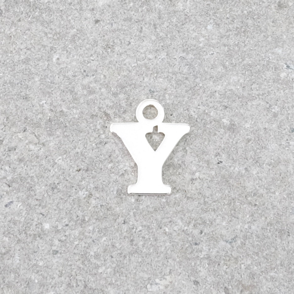 925 silver pendant letter Y
