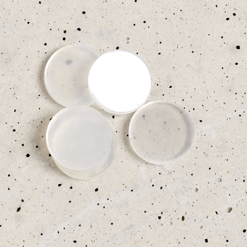 Cabochon natural stone flat 8mm Moonstone 