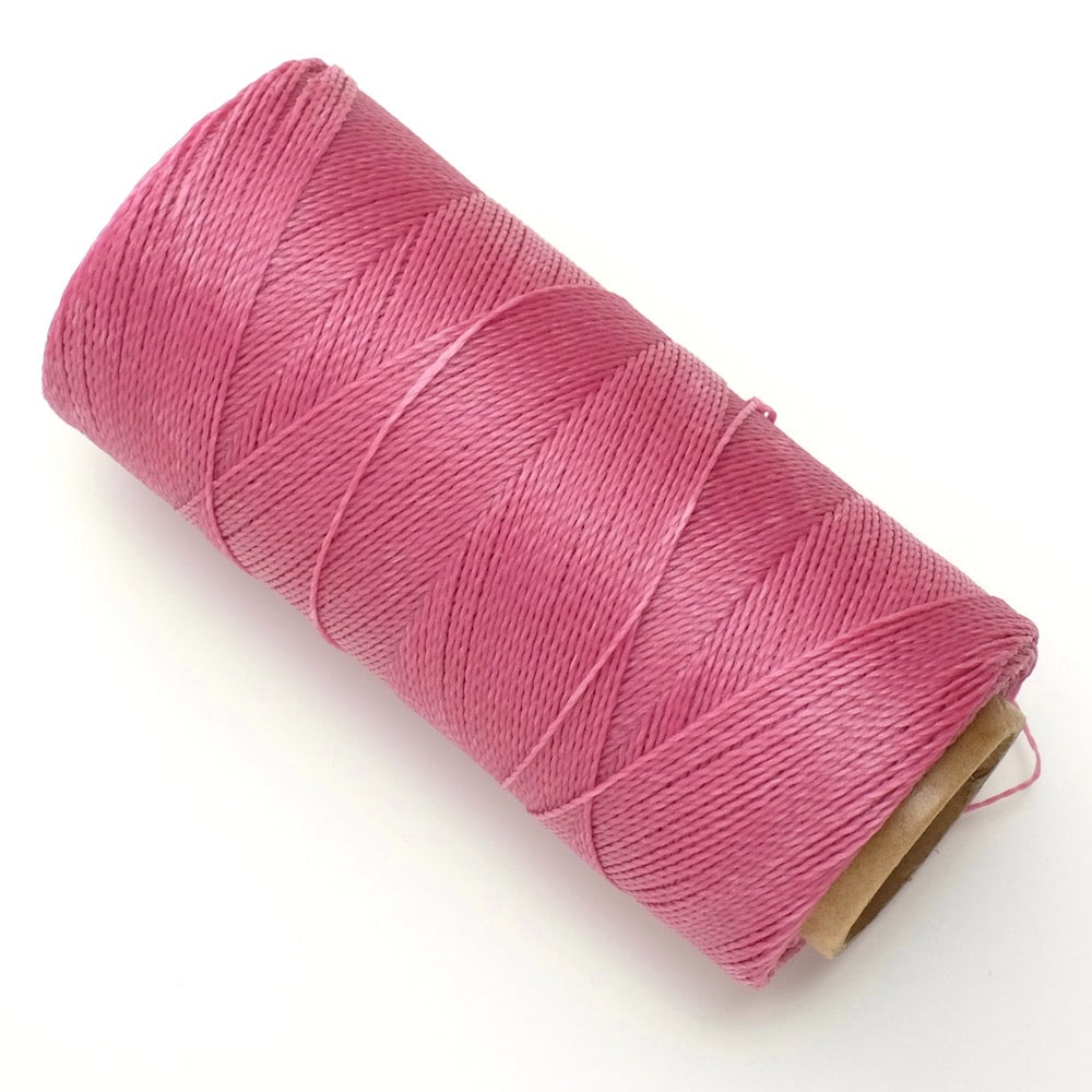 Linhasita 0.5mm Waxed Thread Spool for Micro Macramé - Pink