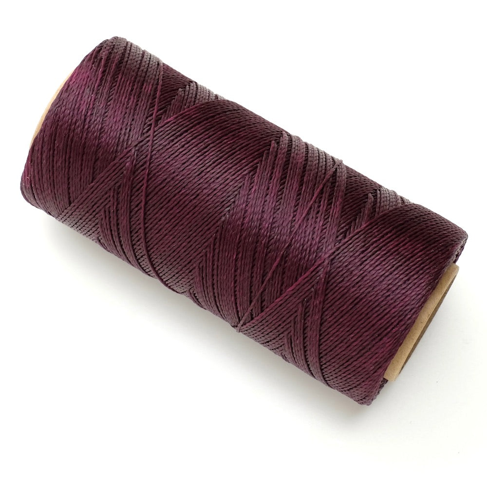 Linhasita 0.5mm Waxed Thread Spool for Micro Macramé - Bishop Purple