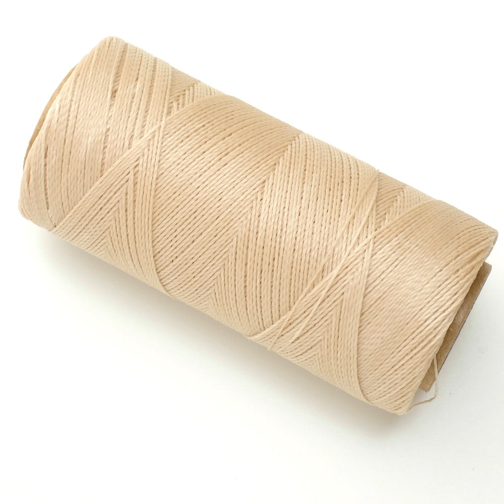 Linhasita 0.5mm Waxed Thread Spool for Micro Macramé - Ivory