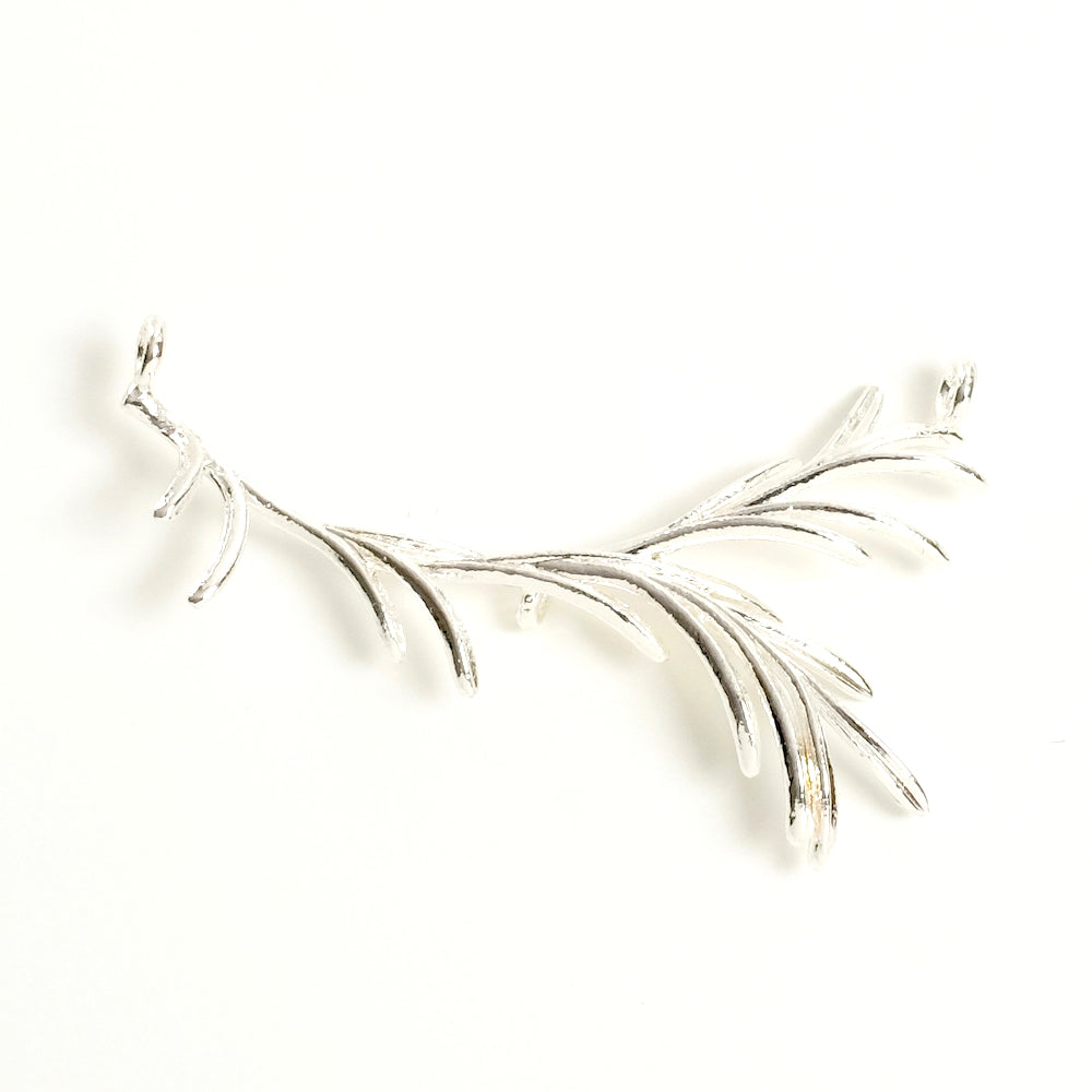 925 silver-plated brass branch connector pendant