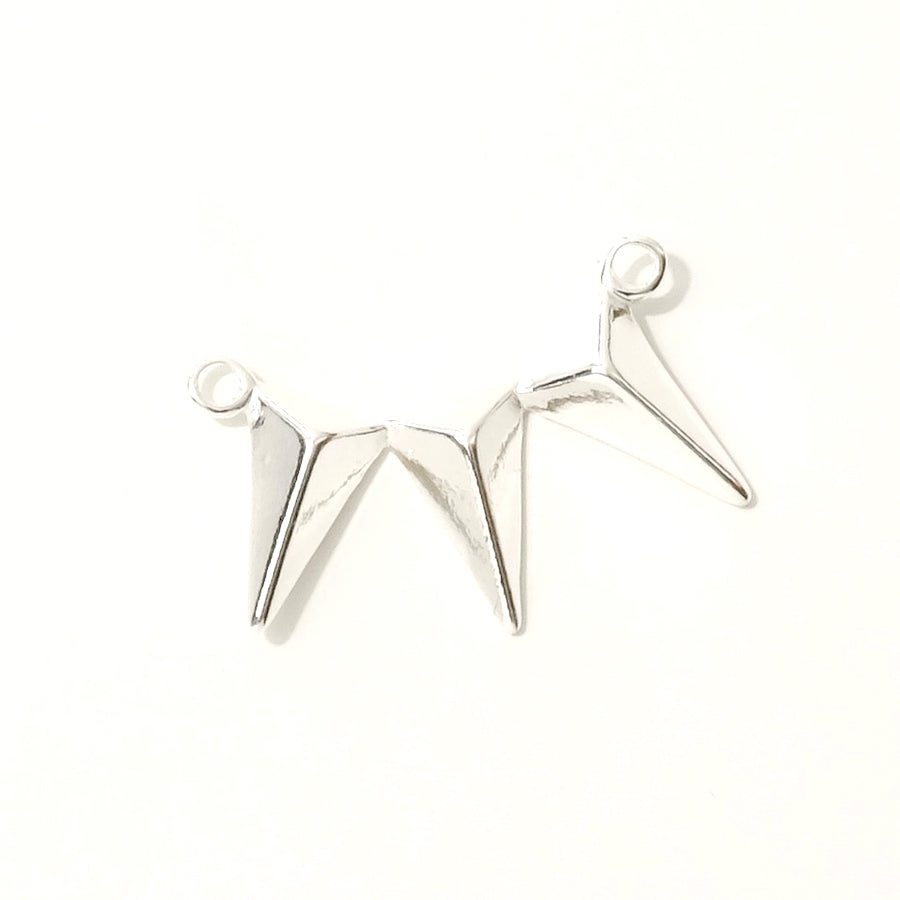 925 silver triangle connector pendant
