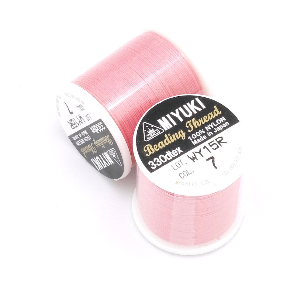 50-meter spool of Miyuki Beading thread nylon thread, 0.25mm, Intense Pink N°7 