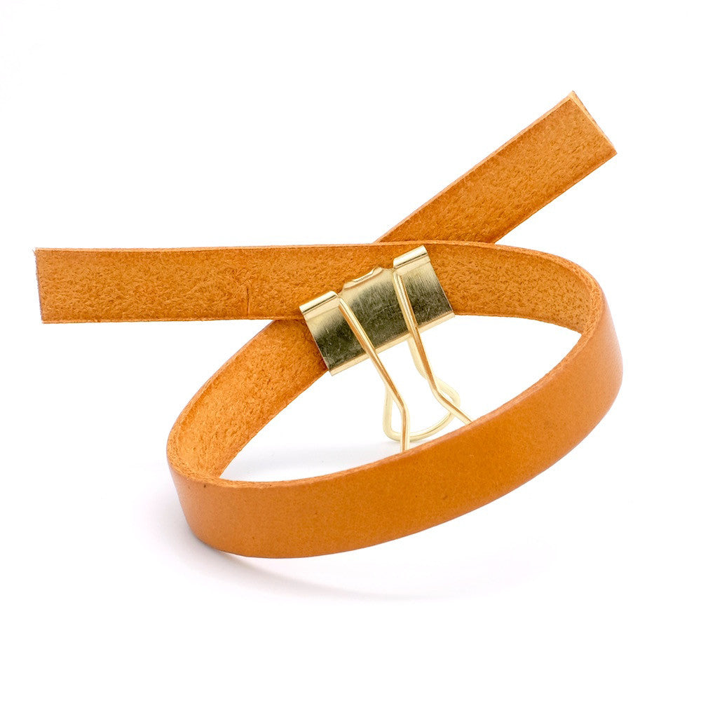 25cm of 10mm flat camel leather strap, premium quality, made in Europe 
