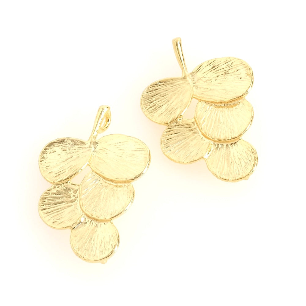 Plant pendant in 24K Premium gold-plated brass
