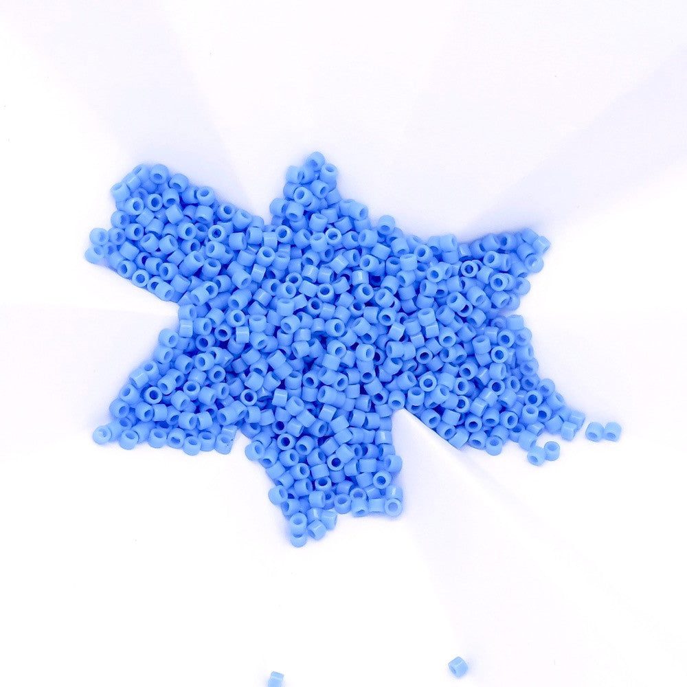 8 grams of Miyuki Délica 11/0 beads, Opaque Light Sapphire No. 730