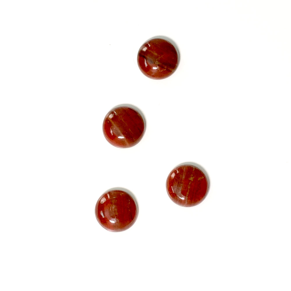 Natural stone cabochon 8mm Red Jasper