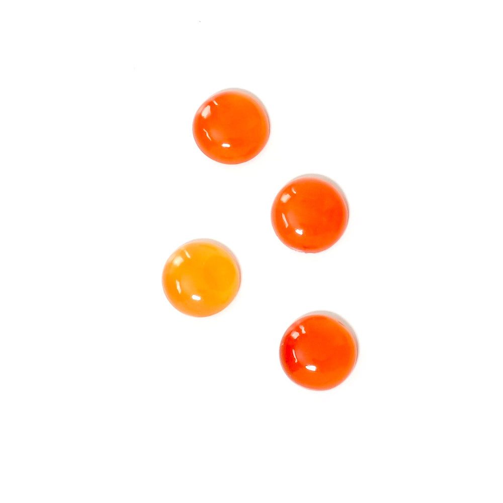 Natural stone cabochon 8mm Carnelian