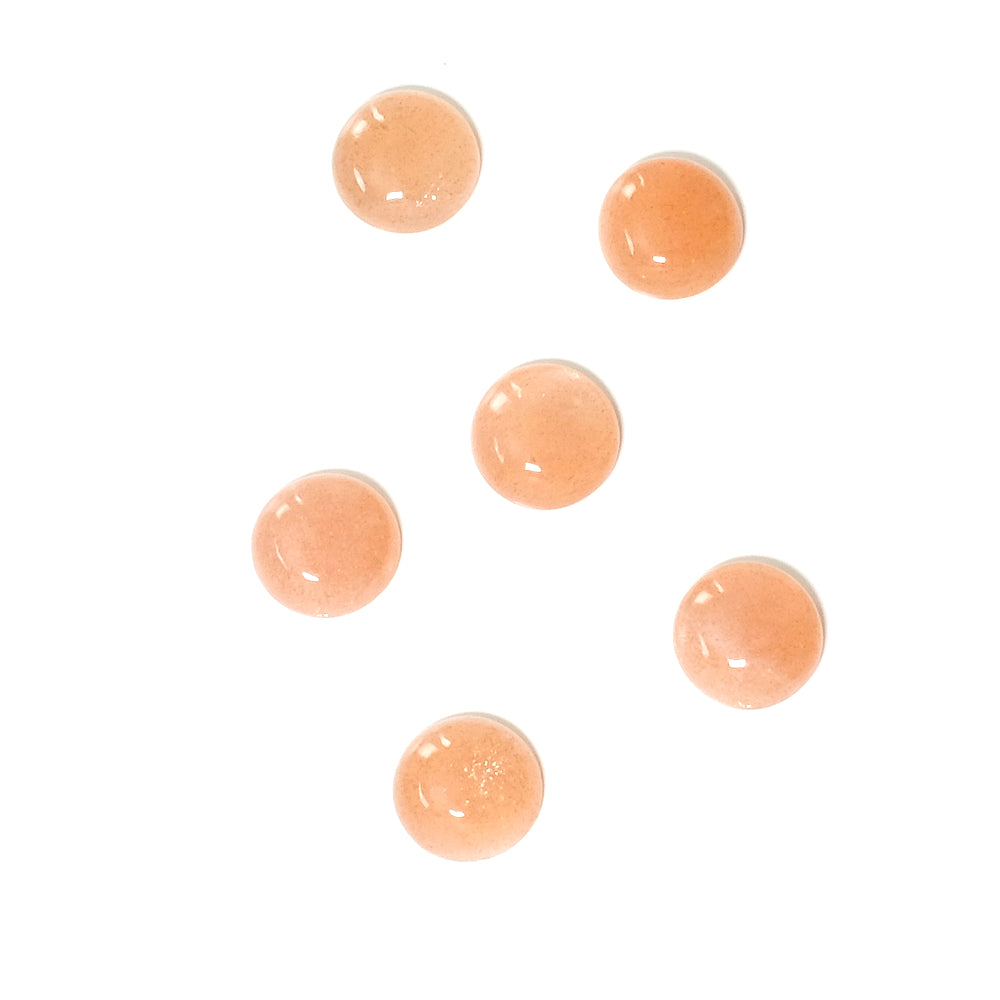 Cabochon natural stone 8mm Moonstone Feldspar