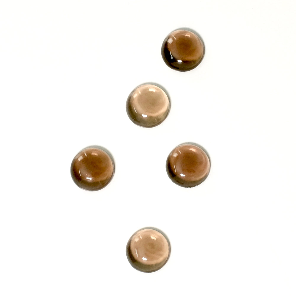 Cabochon natural stone 8mm Smoky Quartz