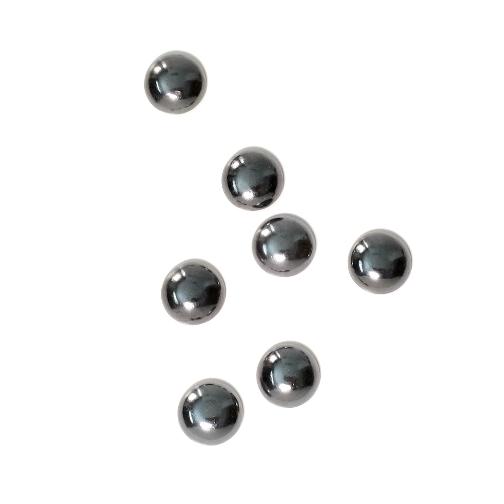 Natural stone cabochon 8mm Hematite