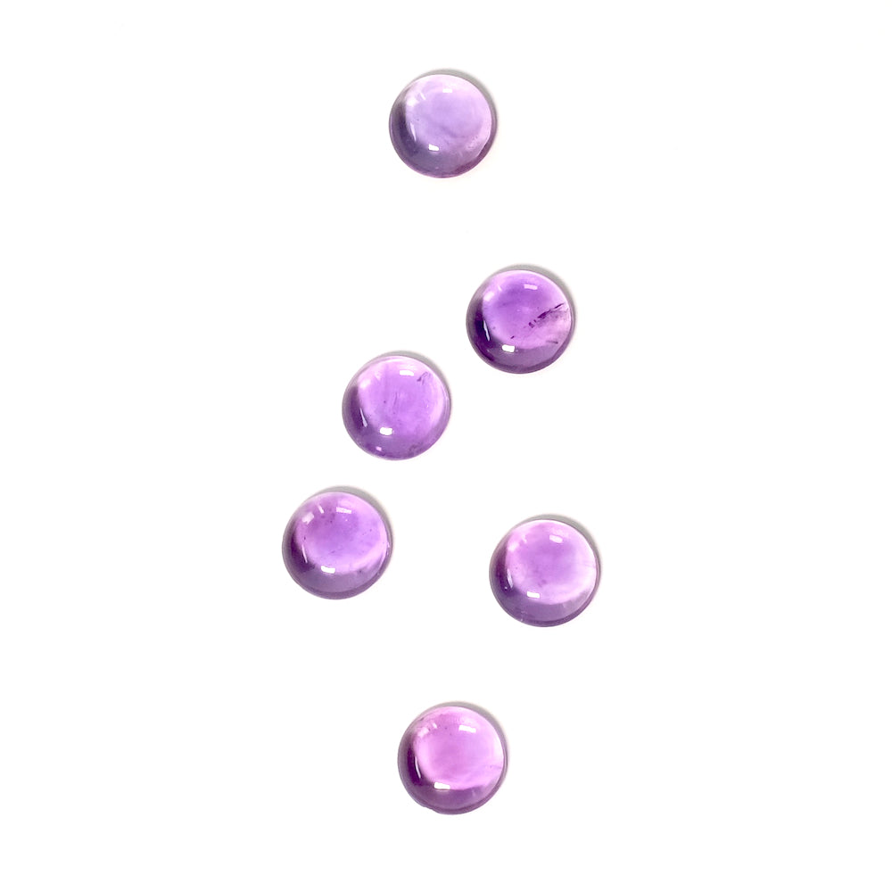 Natural stone cabochon 8mm Amethyst
