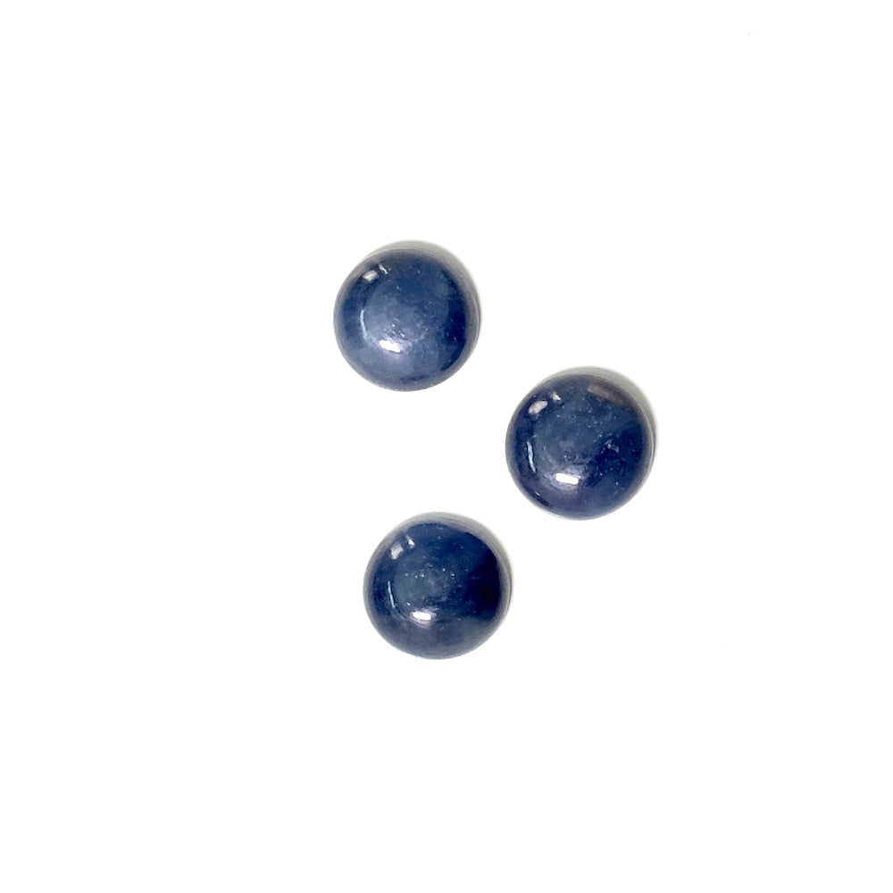 Cabochon natural stone 8mm Sapphire