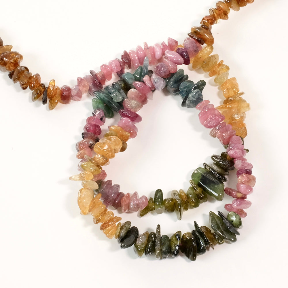 38cm strand of Tourmaline chip beads