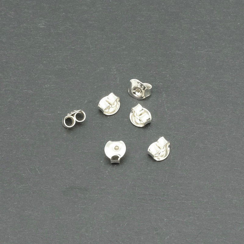 Set of 4 butterfly earring backs in 925 sterling silver