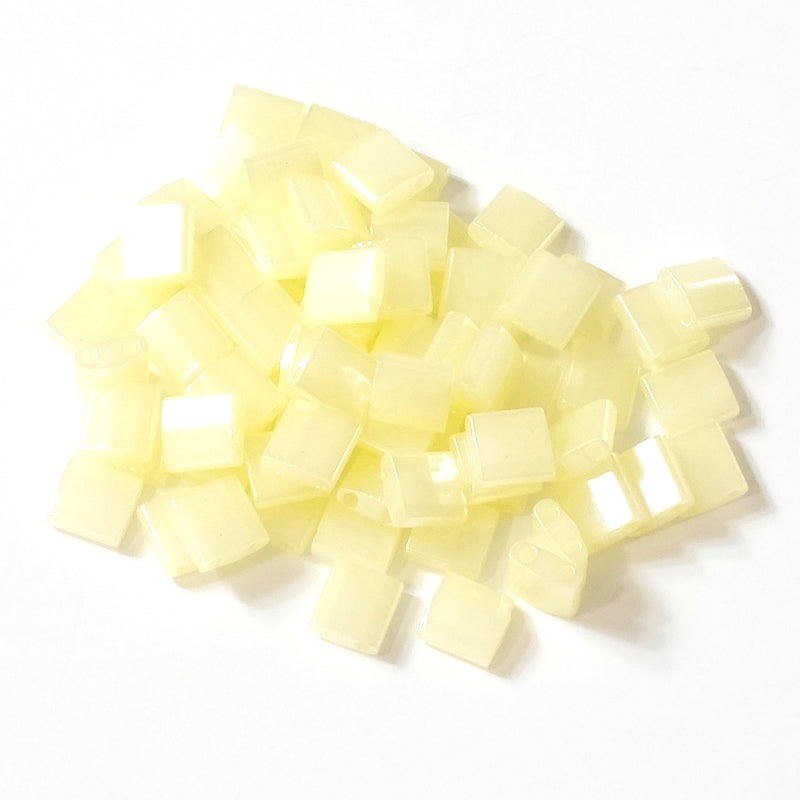 10 grams of Miyuki Tila Beads TL-0513 Butter Cream Ceylon