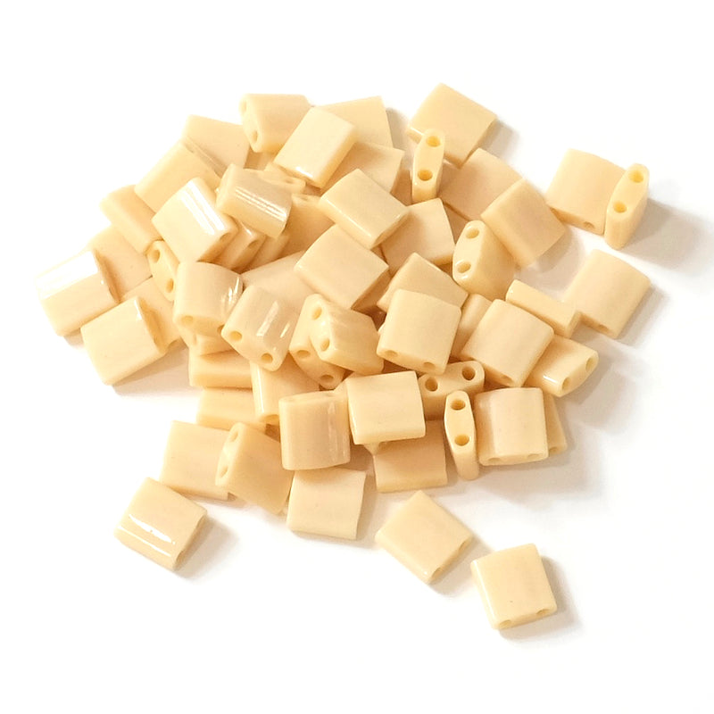 10 grams of Miyuki Tila Beads TL-0493 Opaque Pear