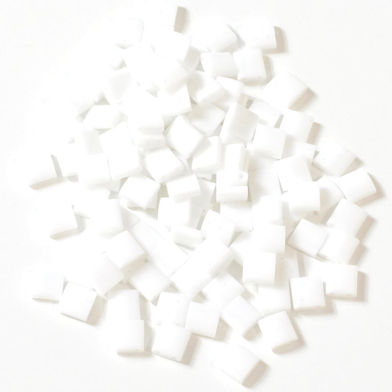 10 grams of Miyuki Tila Beads TL-0402 White Opaque