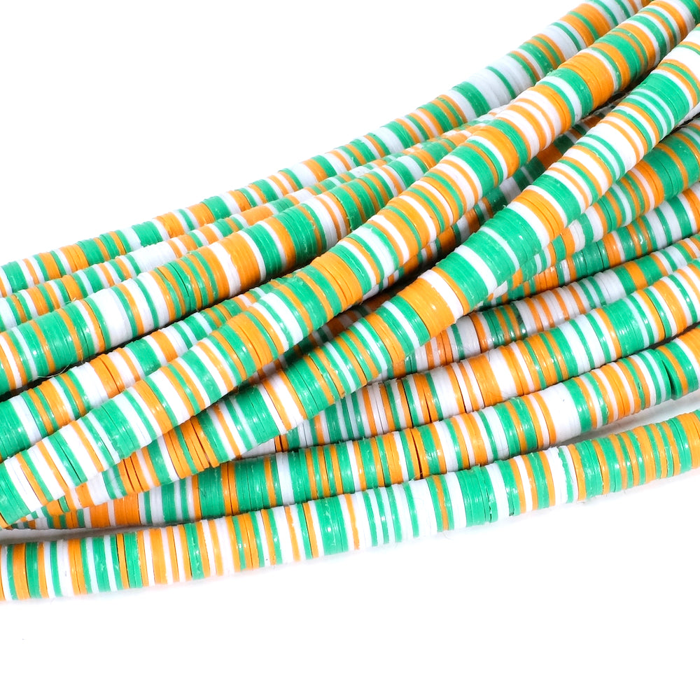 Genuine Heishi Mix 6mm African Vulcanite Vinyl Beads COPACABANA