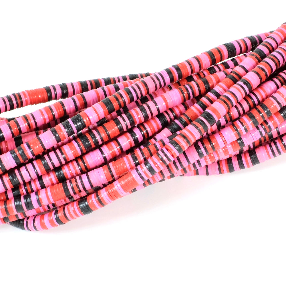 Genuine Heishi mix 4mm African Vulcanite vinyl beads MIAMI