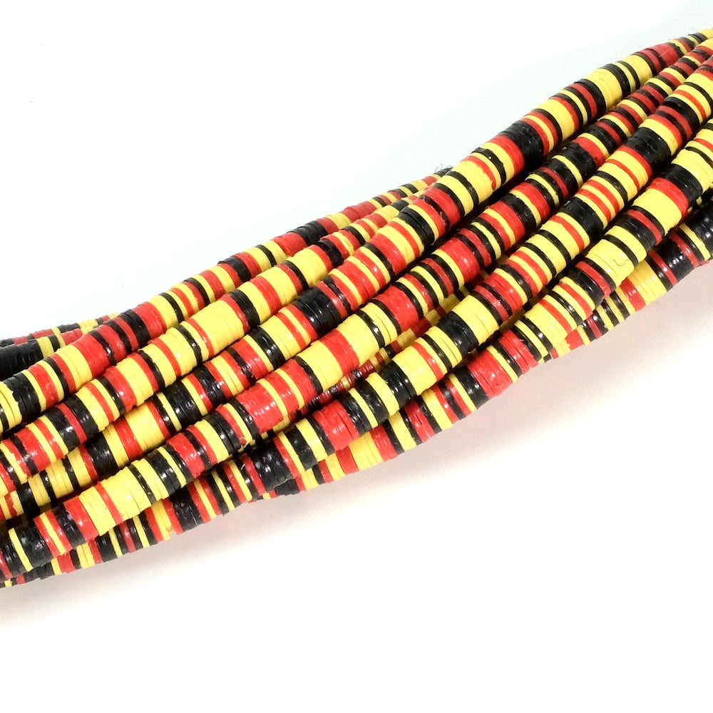 Genuine Heishi mix 4mm African Vulcanite vinyl beads BRUSSELS