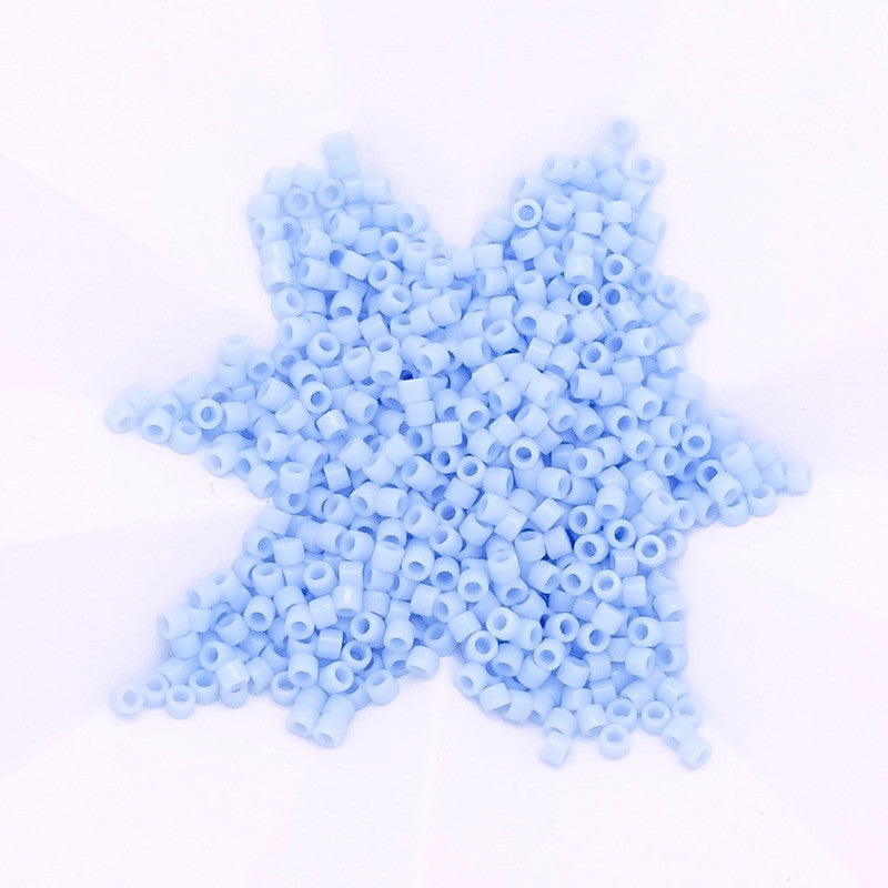 8 grams of Miyuki Délica 11/0 Pastel Blue No. 1137
