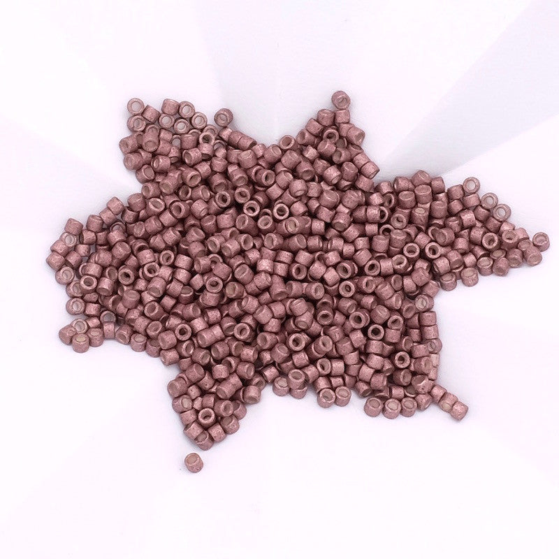 8 grams of Miyuki Délica 11/0 Galvanized Matte Berry No. 1167