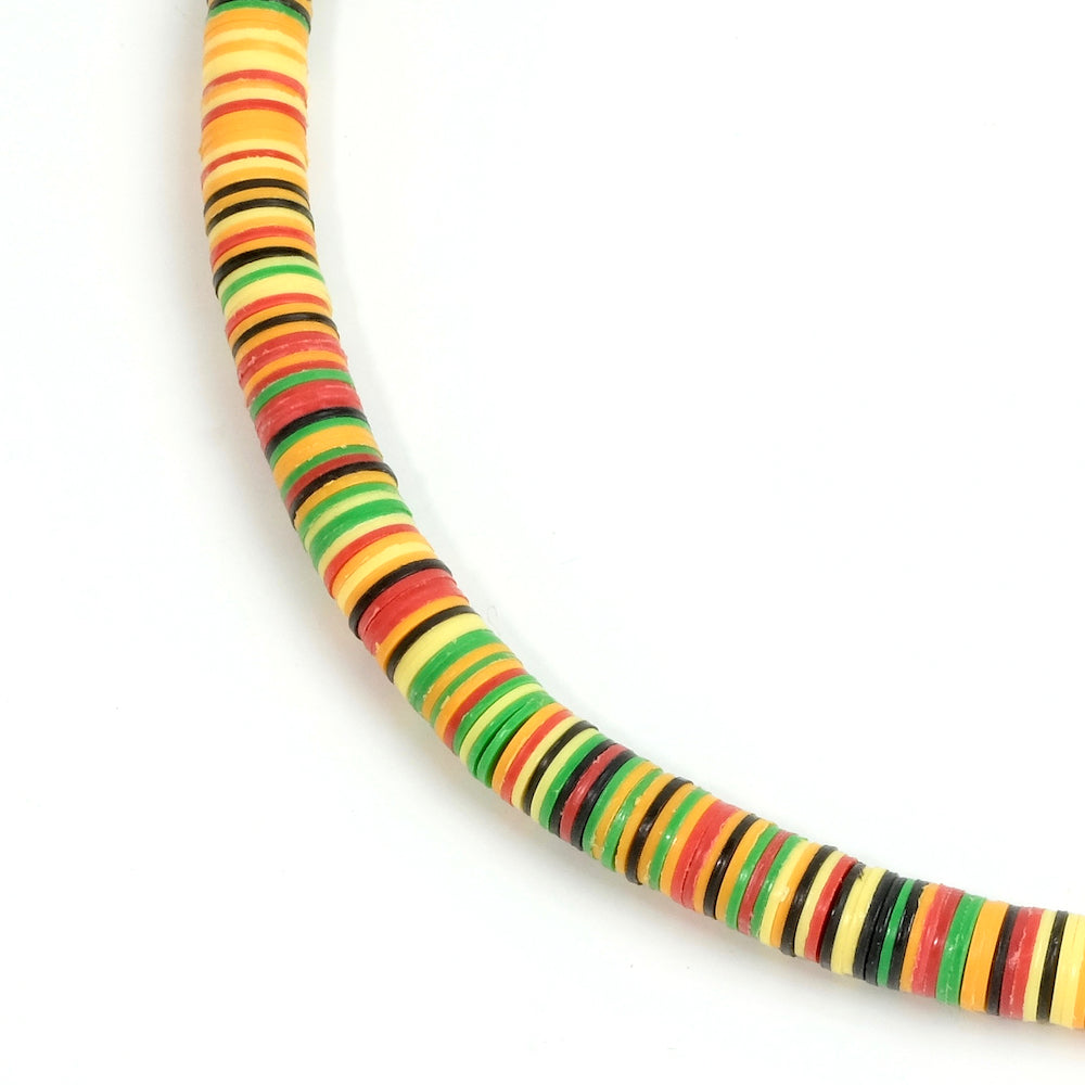 Genuine Heishi Mix 6mm African Vulcanite Vinyl Beads SOWETO