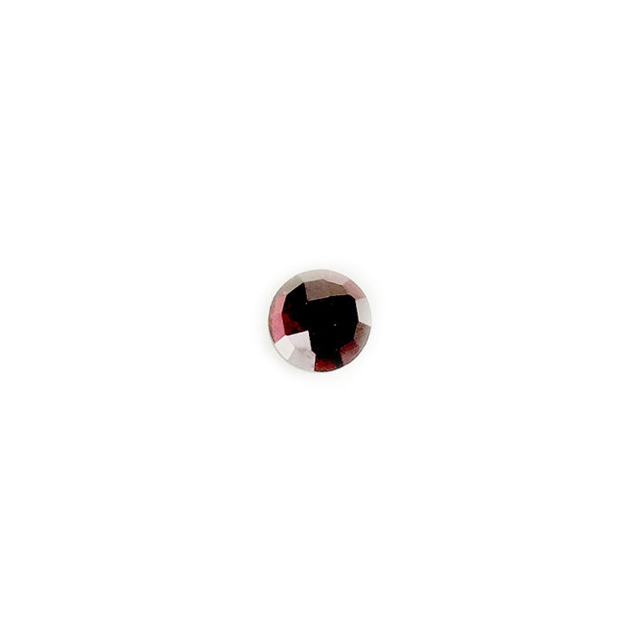 6mm Round Faceted Garnet Natural Stone Cabochon
