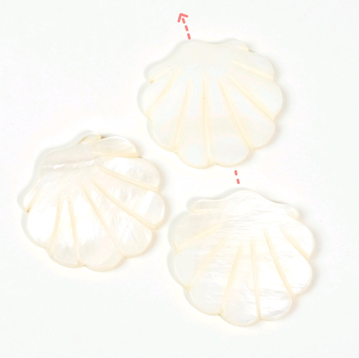 2 perlas de madre natural -de -pearl 28 mm