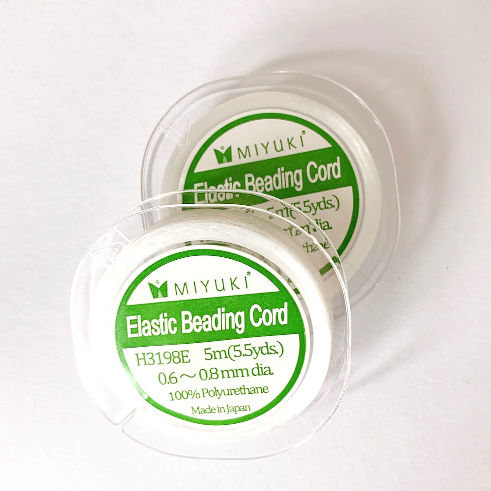 5-meter spool of Miyuki elastic thread 0.6-0.8mm Transparent