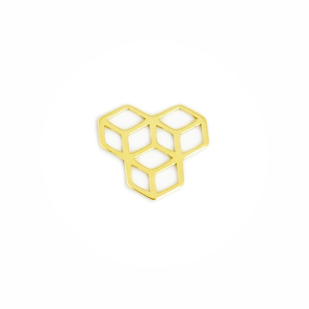 Geometric Pendant in 925 Sterling Silver with 24K Gold Plating
