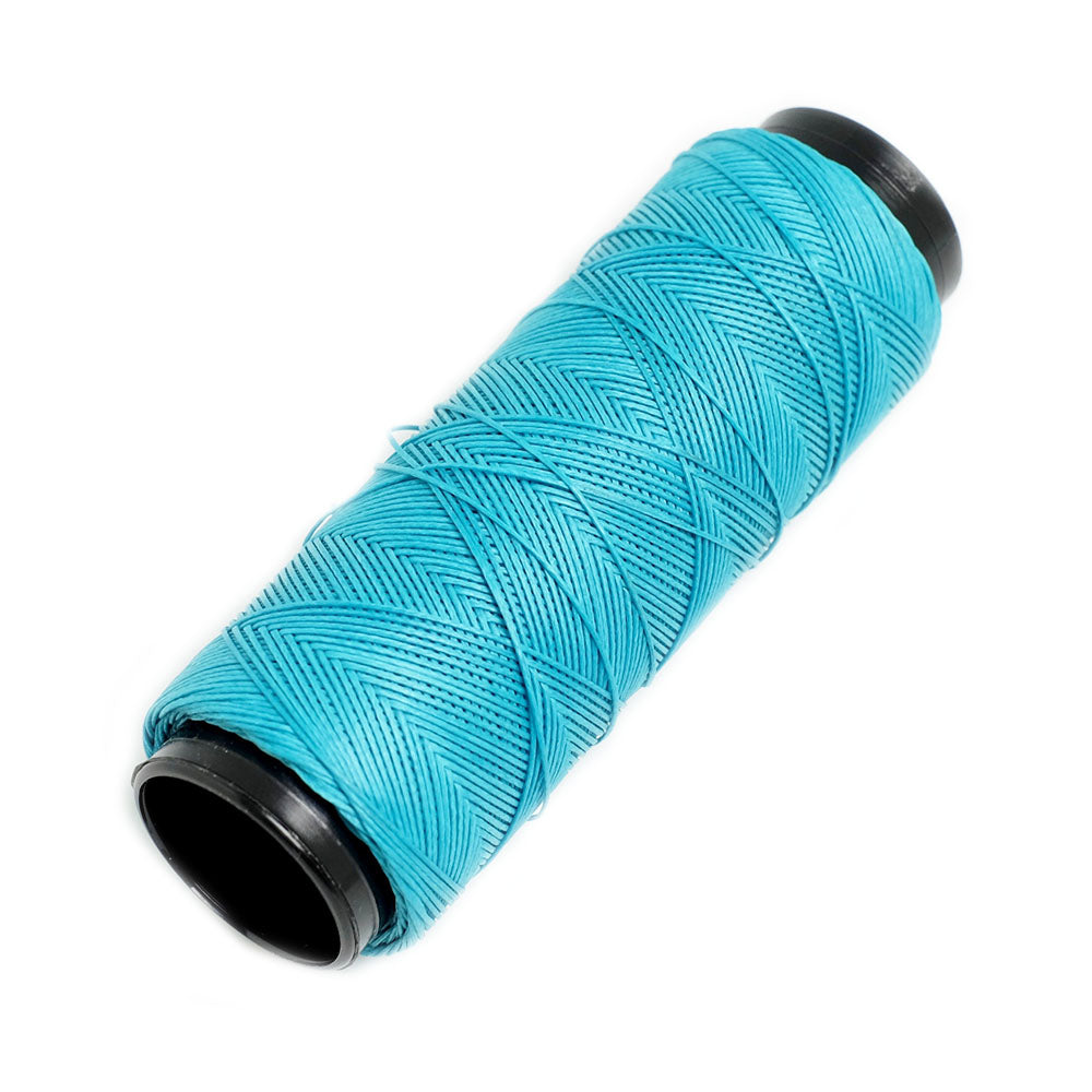 Waxed polyester 0.6mm sold by 2-meter piece Turquoise